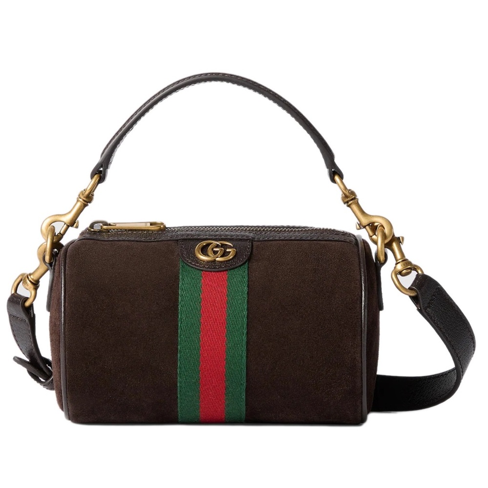 GUCCI Ophidia GG logo suede leather mini crossbody bag Brand new